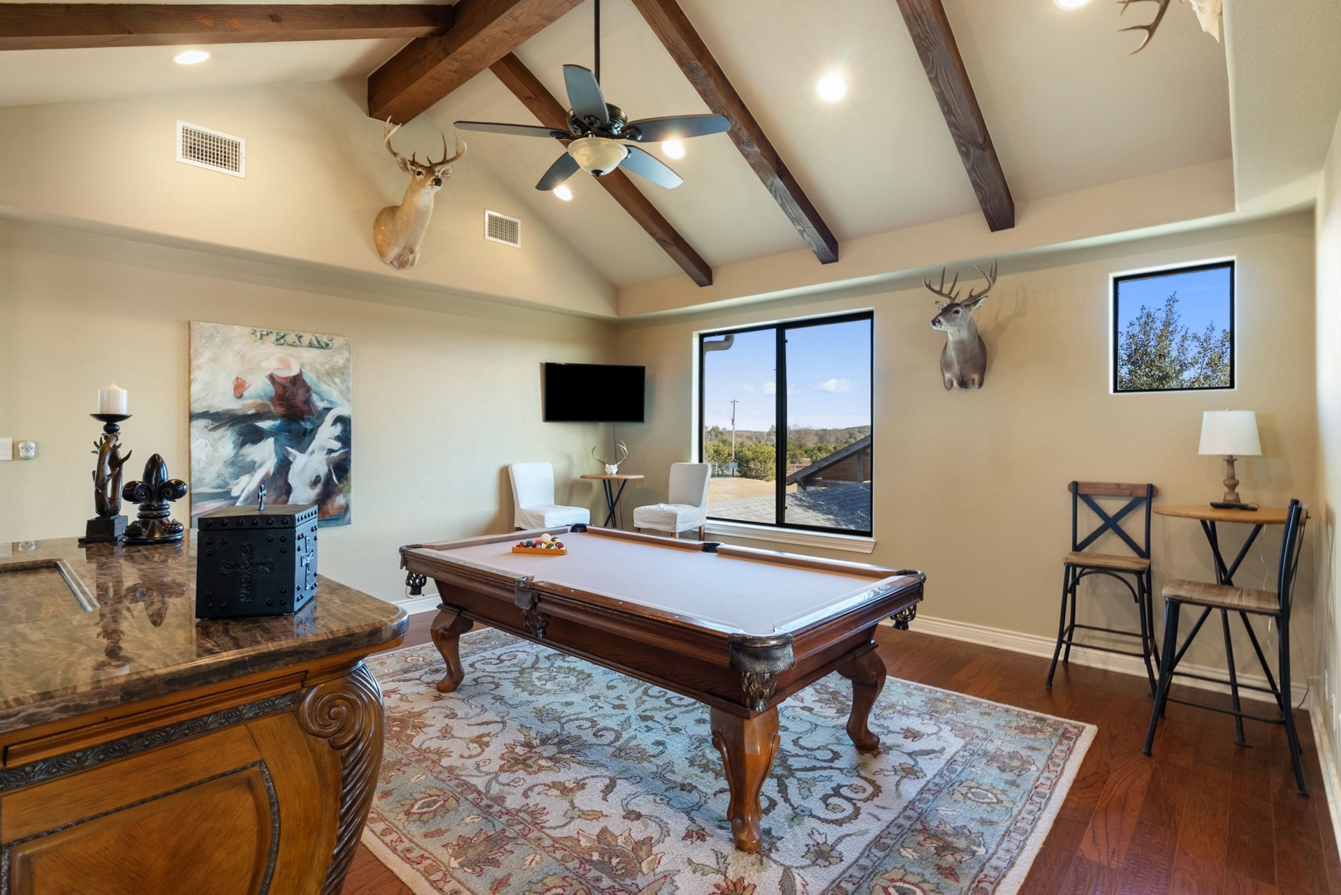 Billiards Room Window View