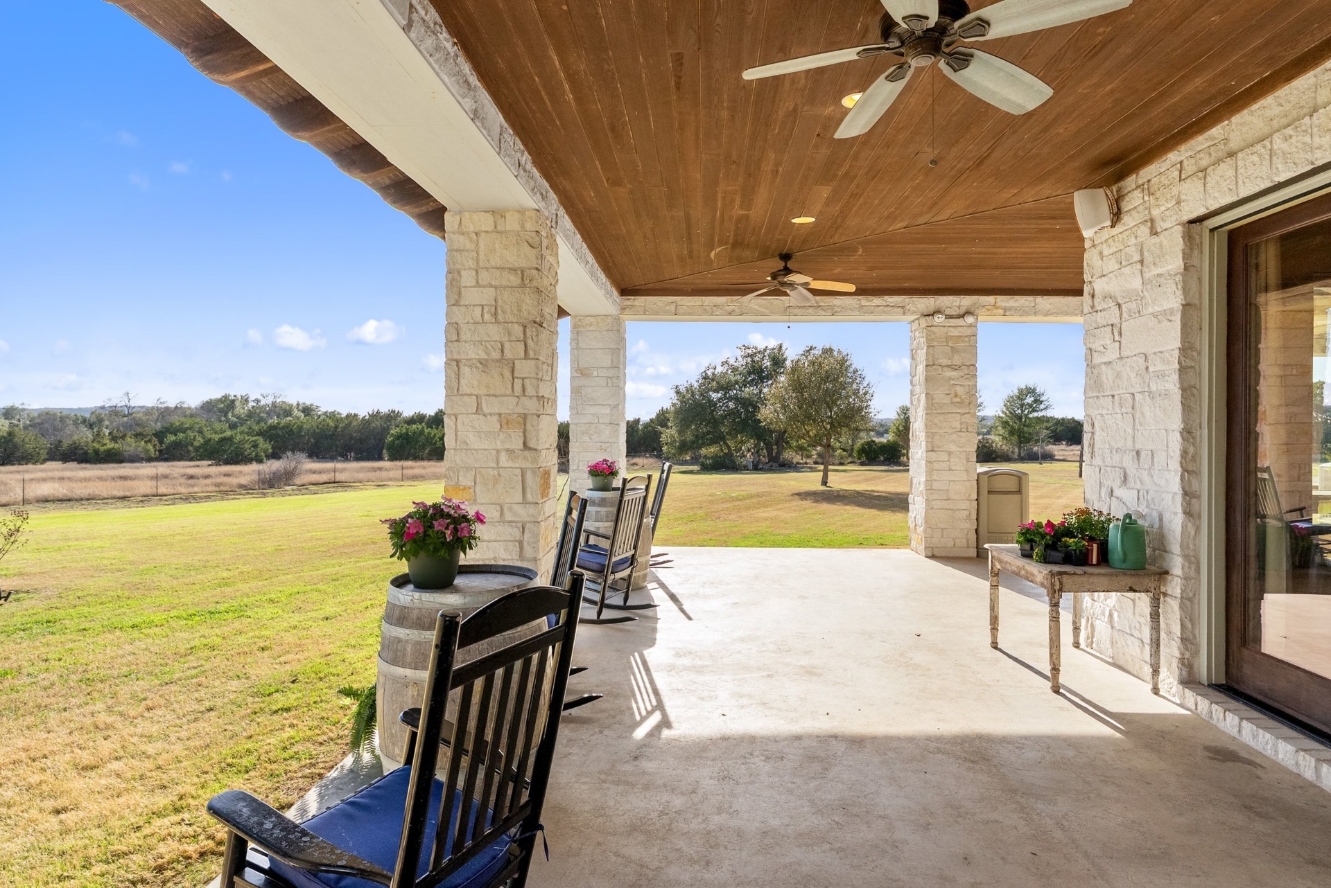 Covered Porch Pasture View