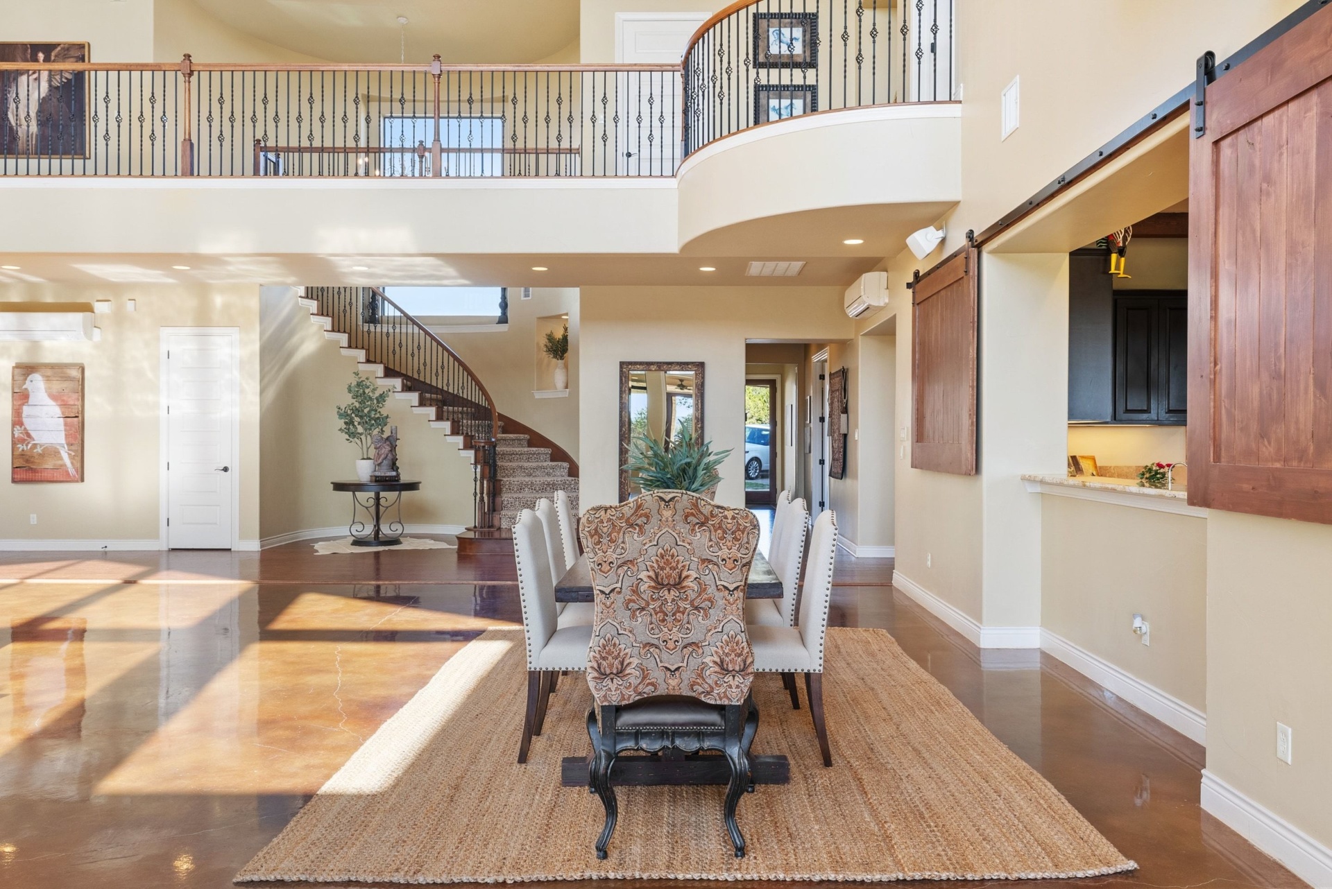 Formal Dining Beneath the Loft