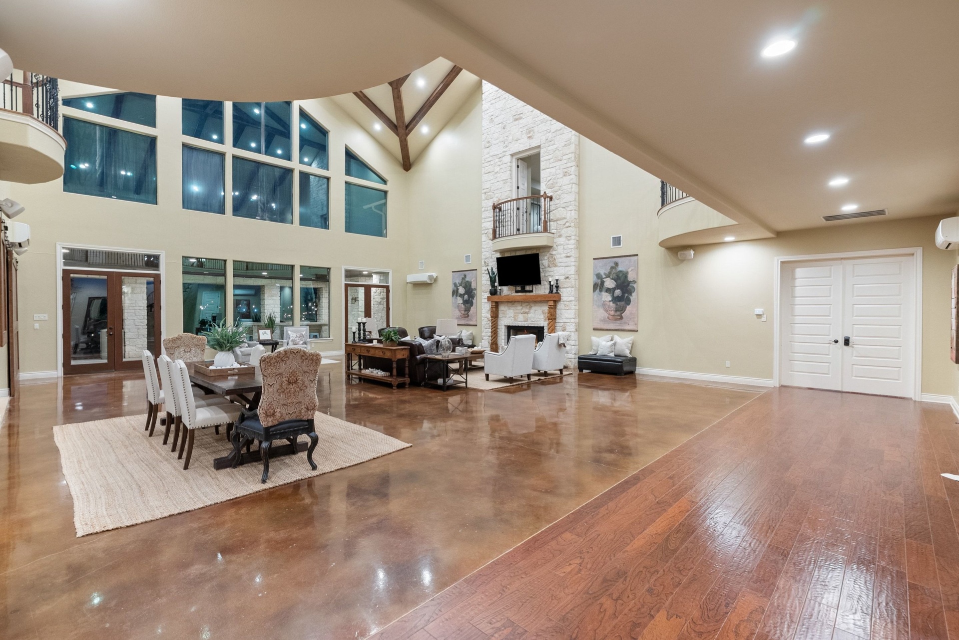 Evening Great Room Wide View