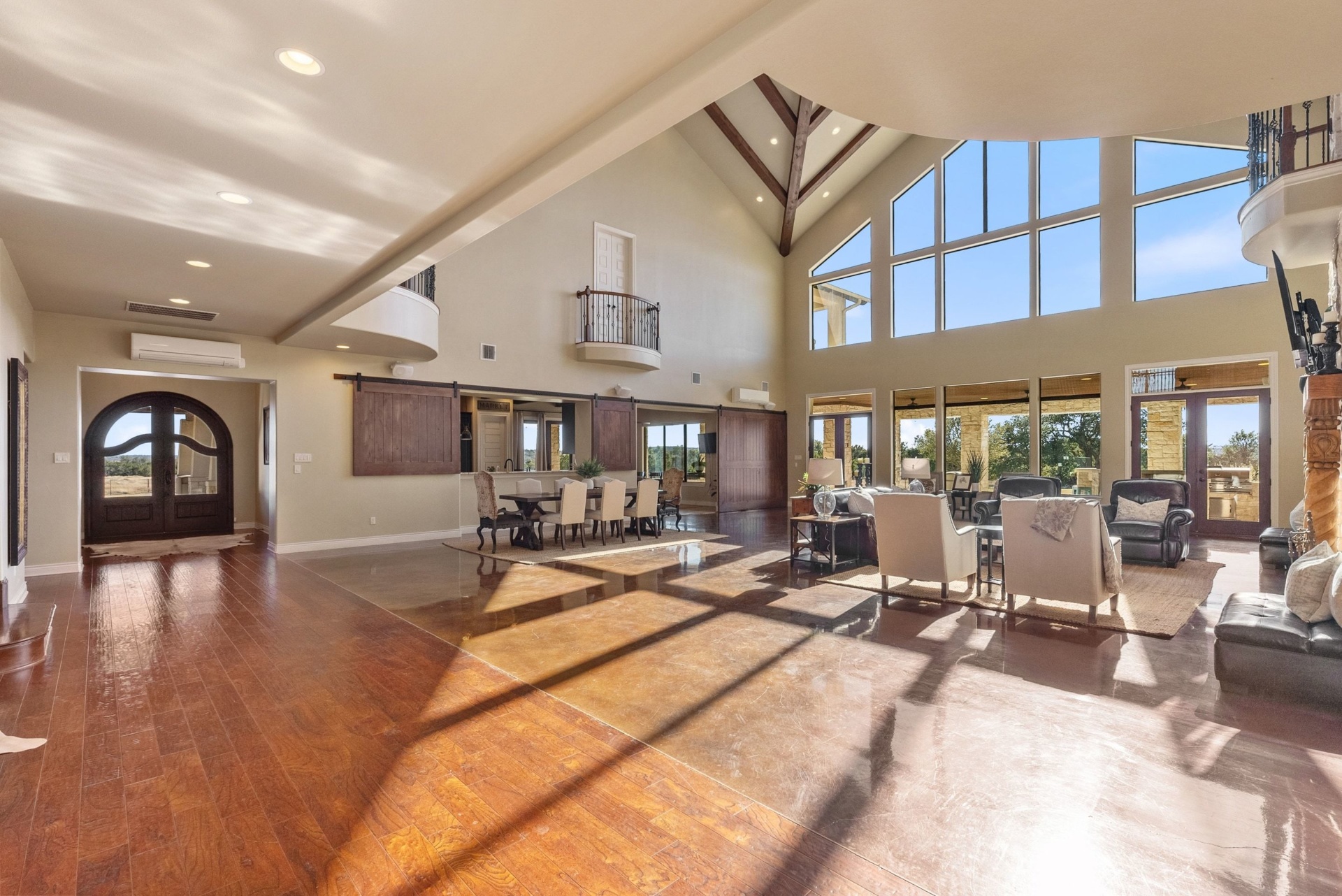 Great Room & Stone Fireplace
