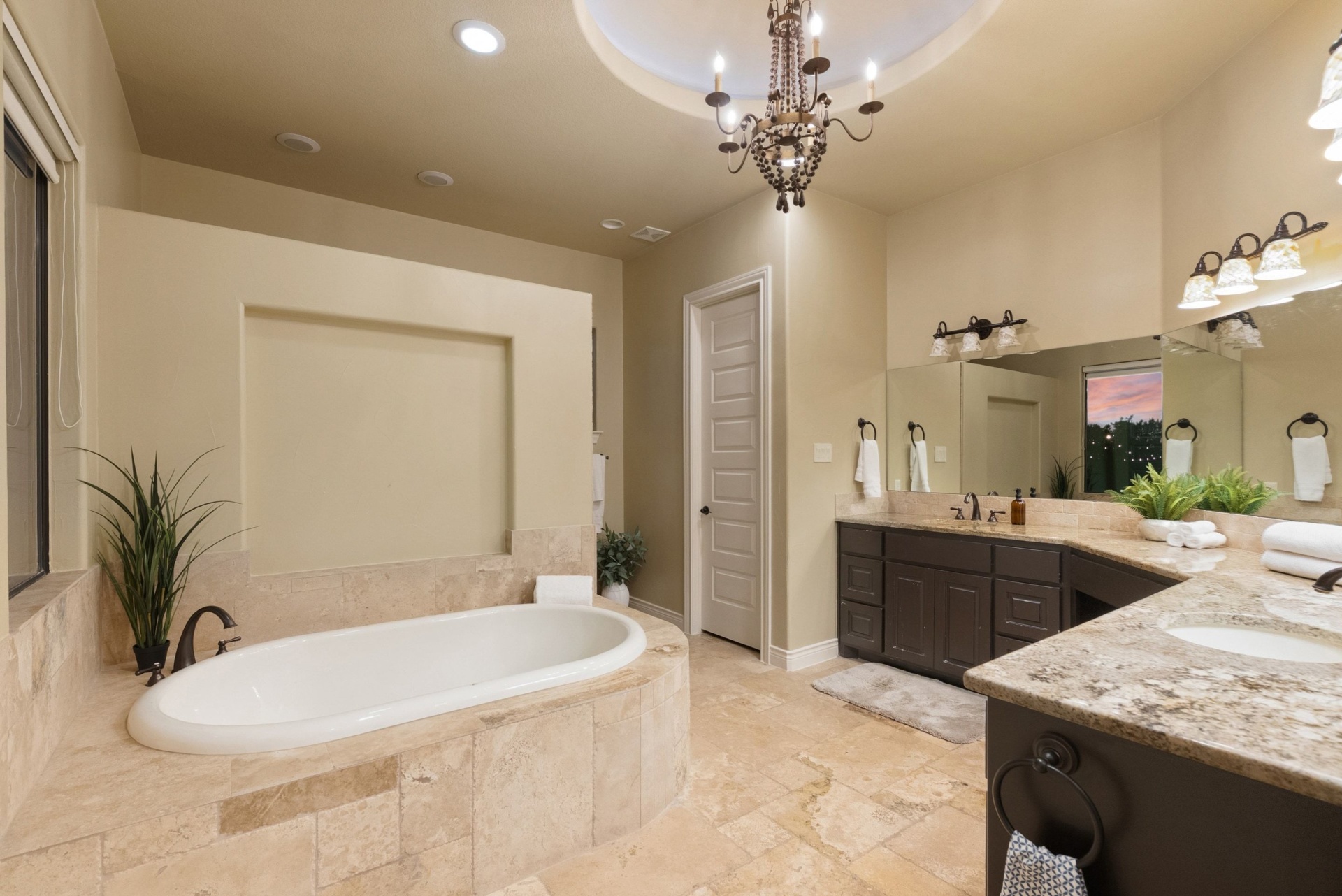 Primary Bath Tub & Vanity
