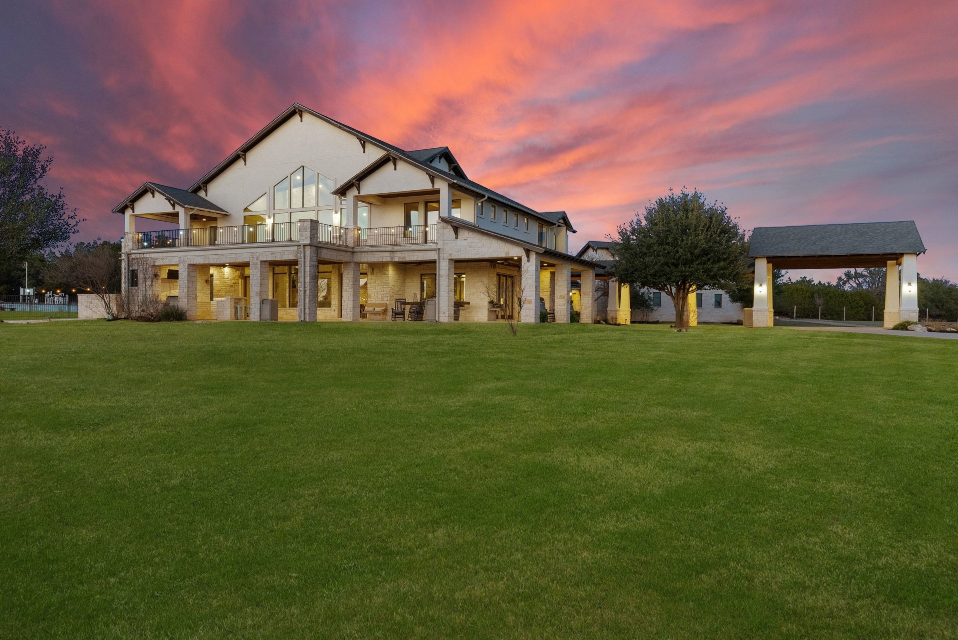 Rear Estate at Sunset